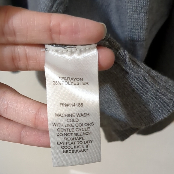 Madison Charcoal Open Front Cardigan - Picture 7 of 7